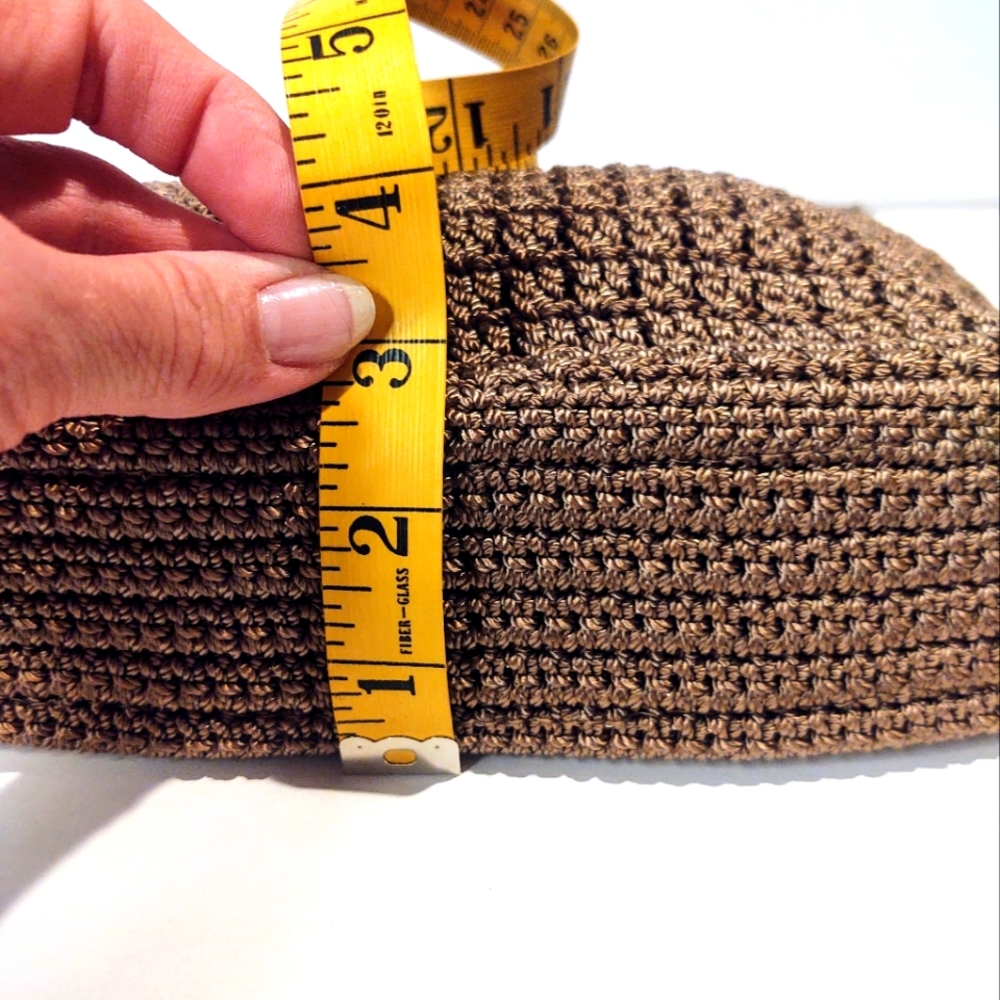 VTG Talbots Crochet Knit Shoulder Purse - Picture 3 of 15